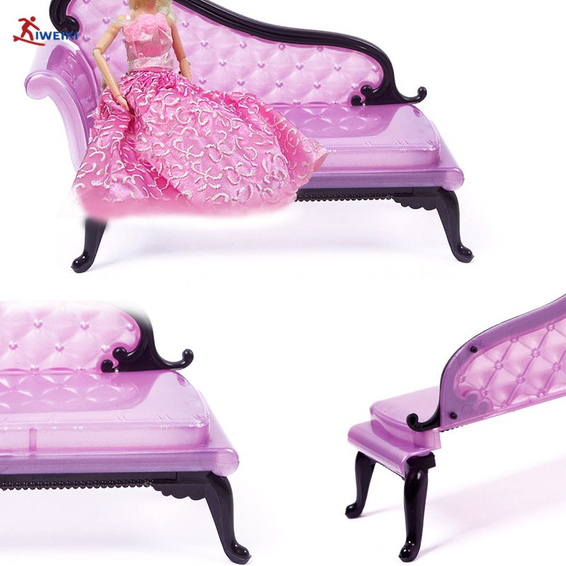 Lindo De Dibujos Animados Princesa Dreamhouse Silla Sofá Muebles Para Barbie  Muñeca Regalo | Shopee México