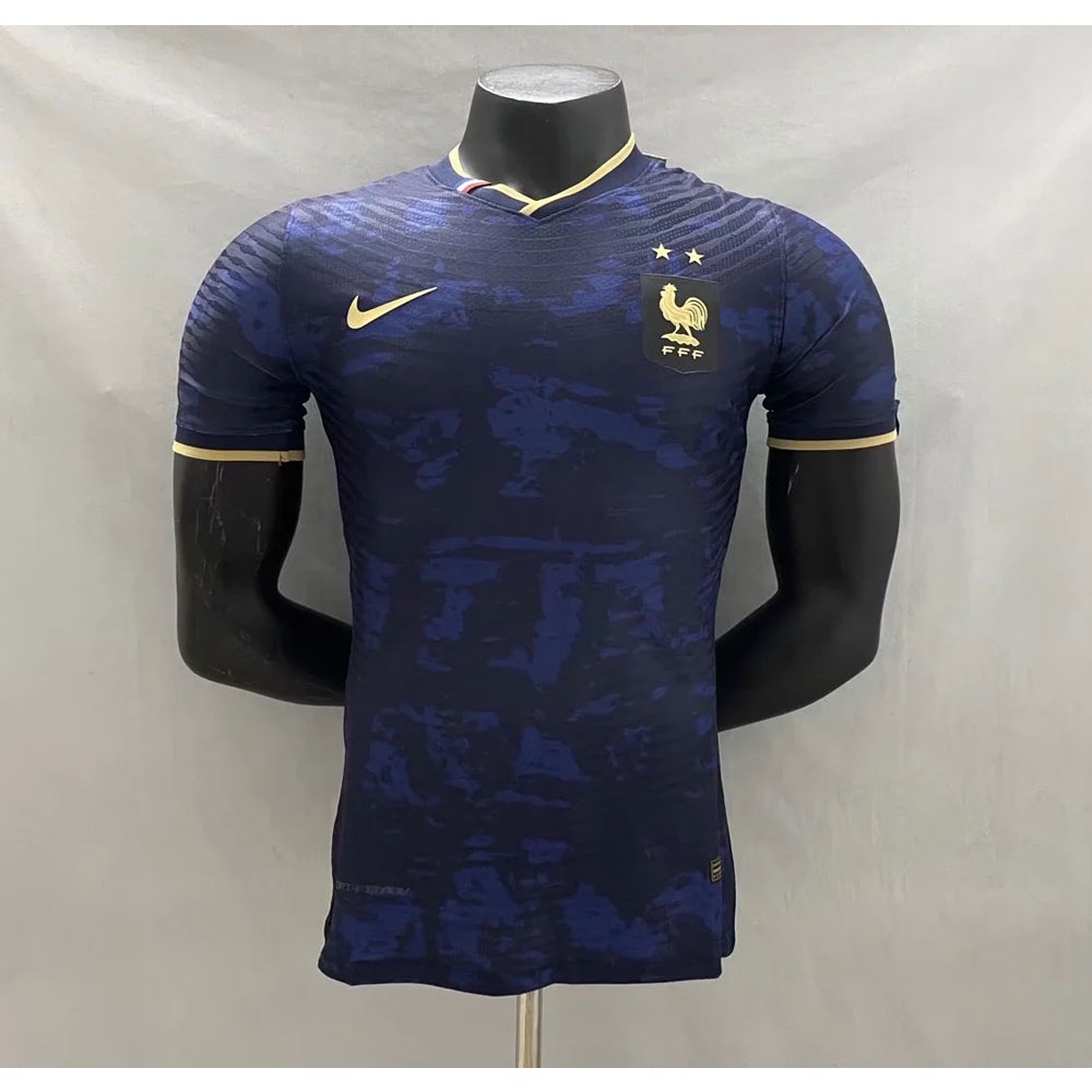 Francia jersey Jugador De Fútbol Versión 2022 2023 Francés Azul Blanco 3 Colores S-2XL