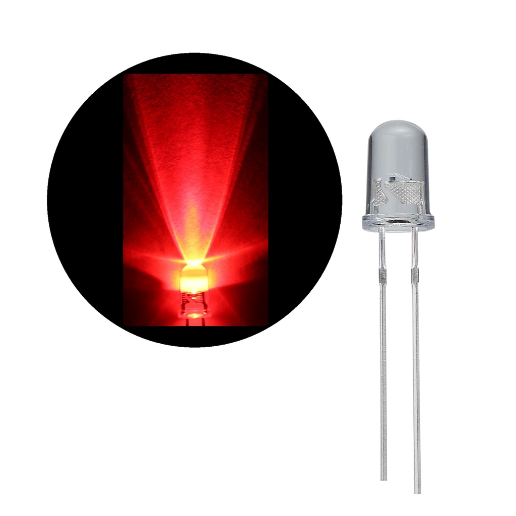 Led ultrabrillante 5mm Rojo Shopee México
