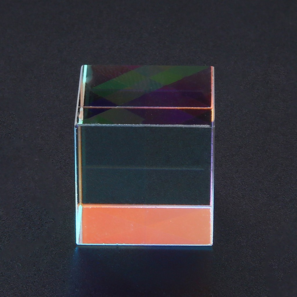CMY Op-TIC pr-ISM Cubos-Vidrio Óptico Prisma RGB dispersión de seis lados 