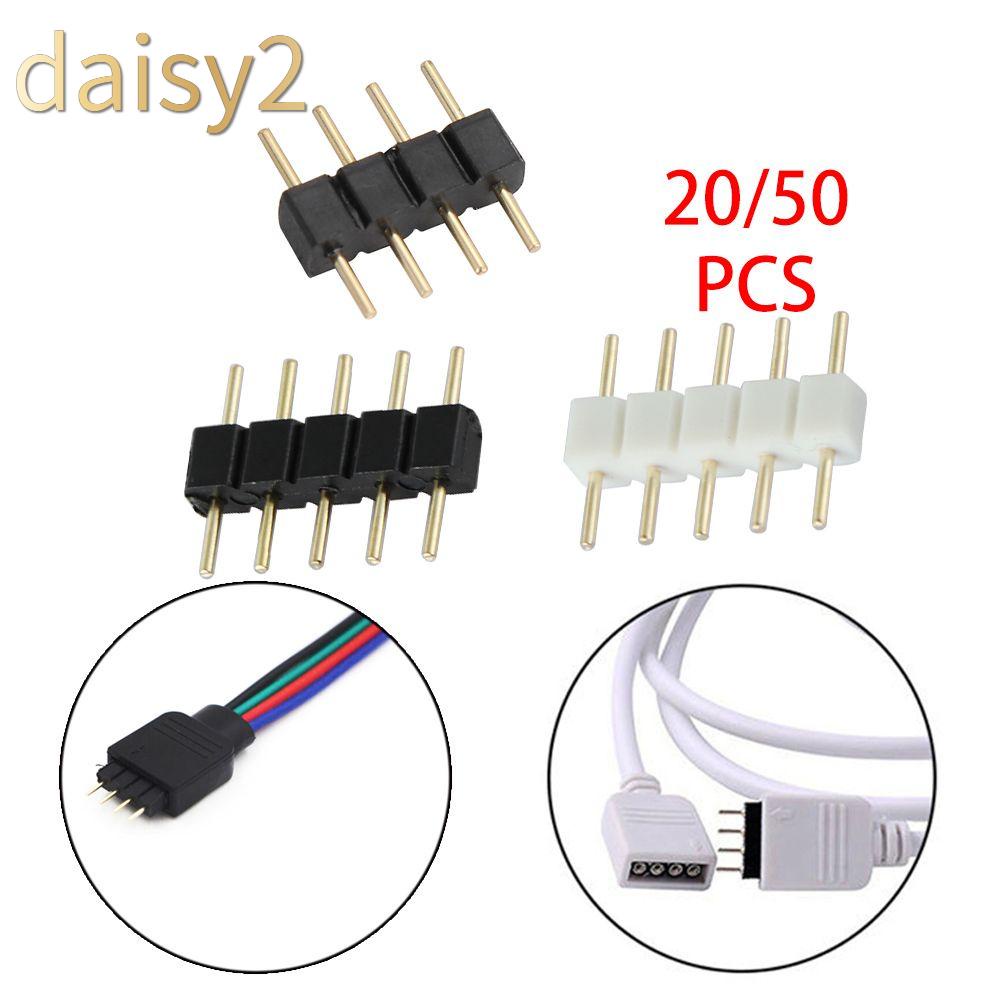 Neuftech 2 x 1m cable de extension conector 4 pin mancho a hembra para tira LED RGB 3528/5050,blanco 