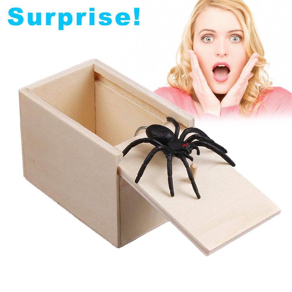 Funny Prank Spider Wooden Scare Box Home Office Joke Fine Toy Adult Gag Kids Toy X4w8 Shopee Mexico