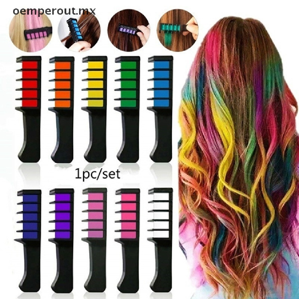 OO 10 Colors Disposable Temporary Dye Stick Hair Dye Comb Hair Dye Hair Dye  Brush OO | Shopee México