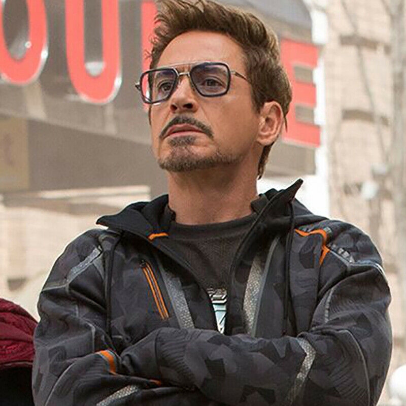 Tiendas emblemáticas Iron Man Tony Stark gafas de sol rectangulares gafas retro gafas de sol Entrega rápida a puerta Miles productos
