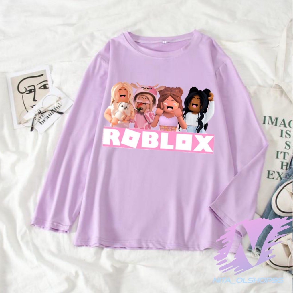 Camiseta roblox mujer camiseta de manga larga roblox chica amigos | Shopee  México