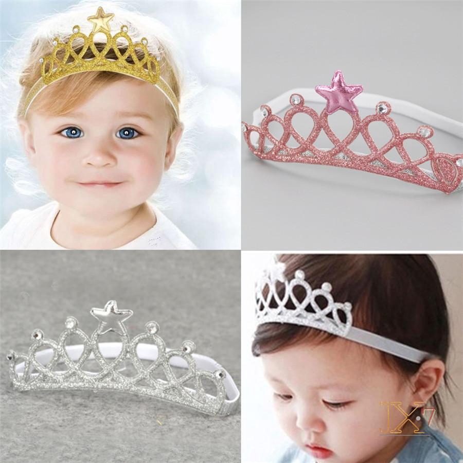Jx-banda Elástica De cabeza De cumpleaños Para niñas bebés De Cristal Princesa Tiara Para corona | Shopee