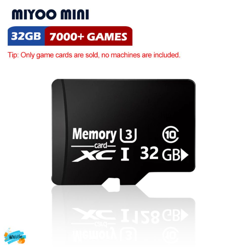 Tarjeta de memoria de juego para Miyoo Mini consola de juegos portátil 64gb Miyoo Mini V2 V3 128gb con 20000 juegos [✨Silbato]