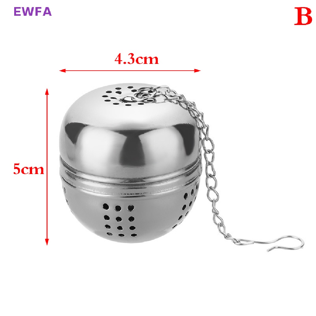 Plateado Filtros de malla de acero inoxidable de té tipo bola con infusor de té bola difusor de intervalo de té filtros 5cm/1.97 