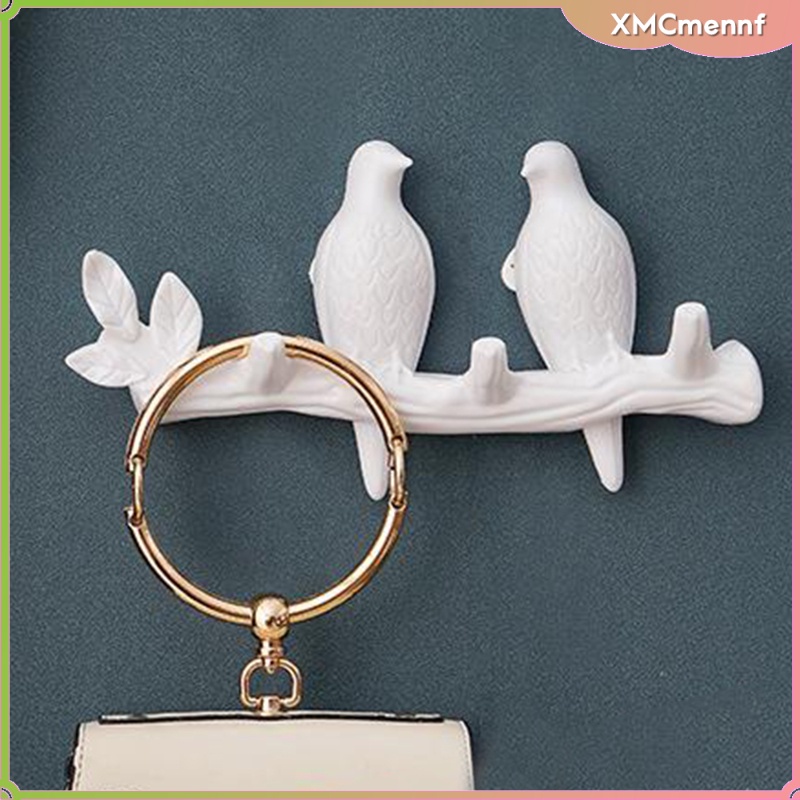 Ready Stock Decorative Birds On Tree Branch Decor Wall Mounted Coat Rack Art Hanger For Coats Hats Keys Towels Clothes Storage Ee México - Wall Mounted Jewelry Holder Branch