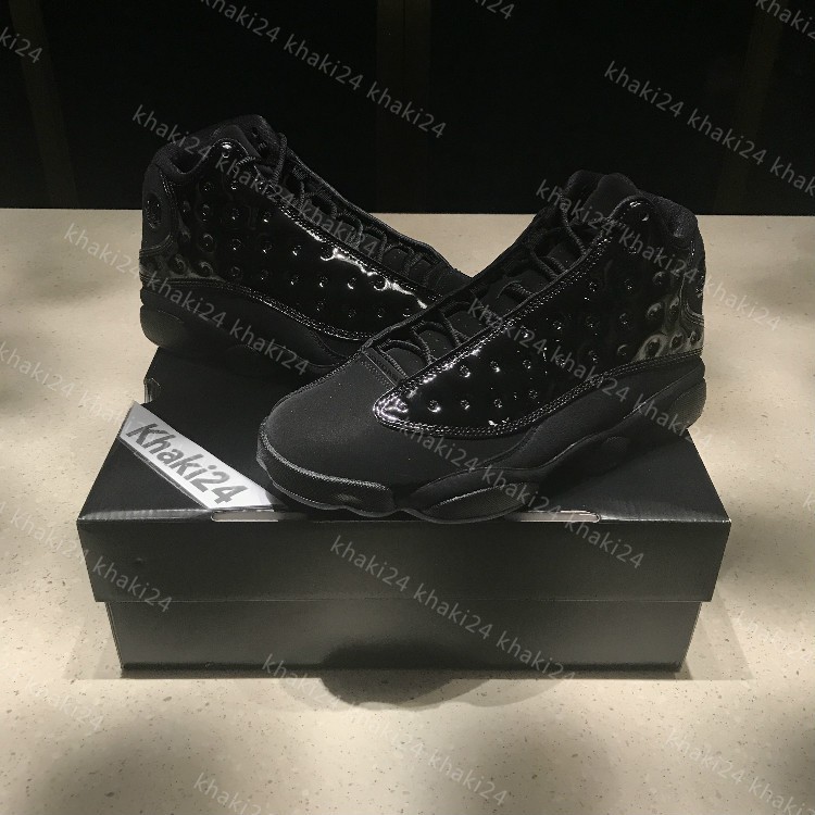 Newest Nike air jordan 13 aj13 negro gato puro negro charol negro samurai gamma | Shopee México