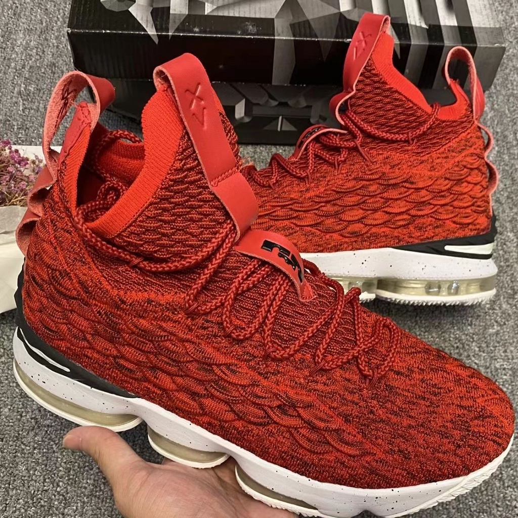 lebron 15 grey and orange