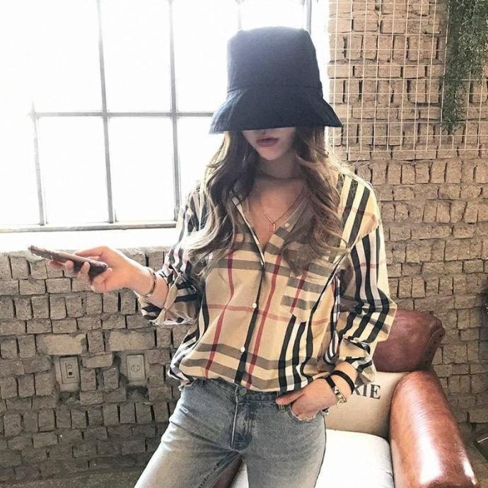 camisa blusa Burberry camisa dobladillo mujer México