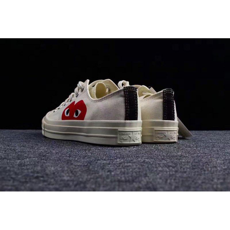 cdg converse low polka dot