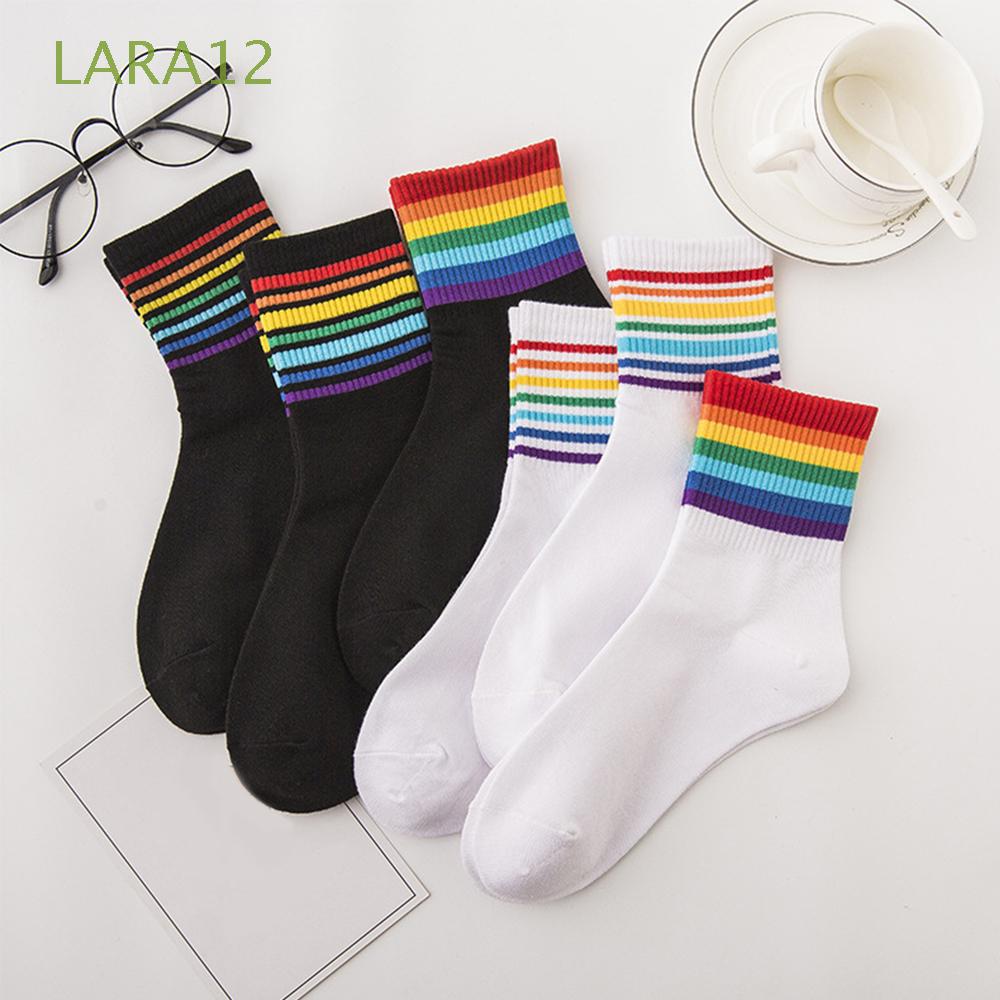Calcetines Bajos Invisibles de Algodón Rainbow Socks Mujer Hombre 