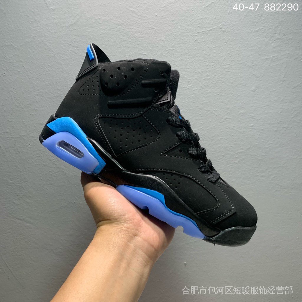 Caliente Nike3388 Air Jordan 6 x TS Hombres Zapatos De Baloncesto Deportivos Negro Azul IXFG | Shopee