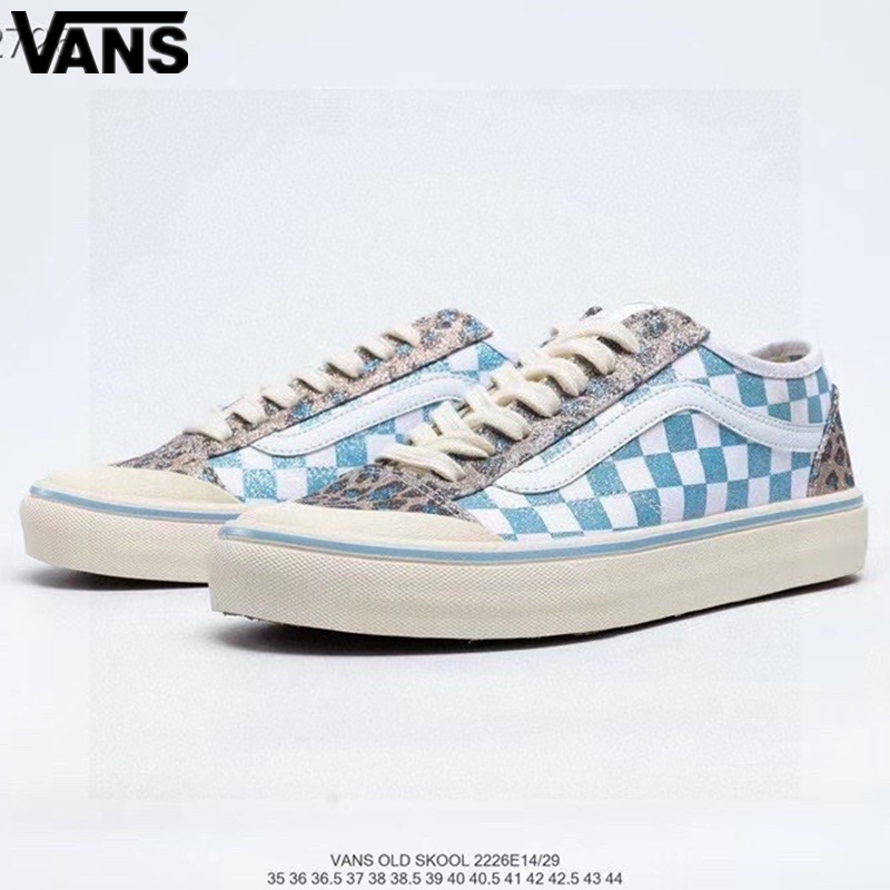 vans leopardo hombre azul