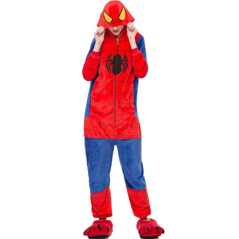 Película De Una Pieza Estudiante Pijamas Ropa De Hogar Pareja Desgaste  Spiderman Iron Man (Sin Zapatos) | Shopee México