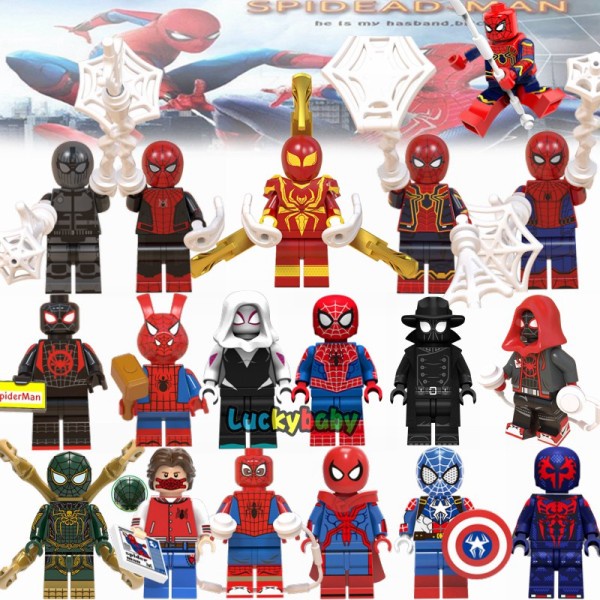 Juego De Minifiguras De Spiderman Lego Marvel Super Heroes Spider Man Lejos  De Casa Bloques De Construcción Juguetes Para Niños | Shopee México