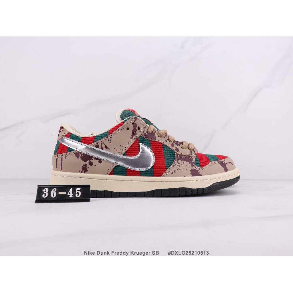 Nike Dunk Freddy Krueger SB Zapatillas bajas Ghost Street Limited Material de cuero Tamaño del material: 36-45 Zapatillas deportivas para mujer y hombre Zapatillas de deporte | Shopee México