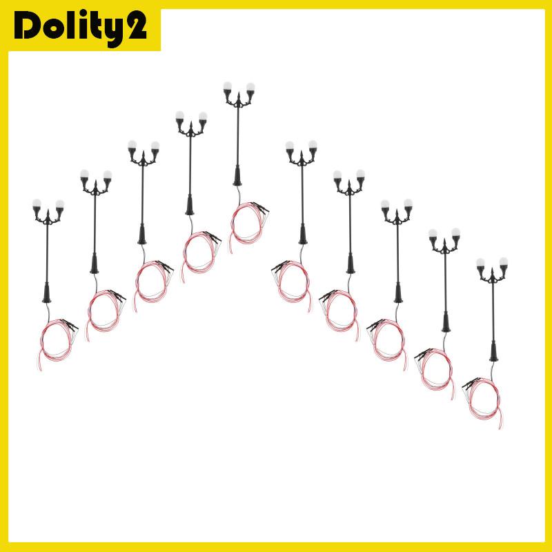 10pcs 1 100 Escala Mini Post Luces De Calle Miniatura Modelo De Lampara De Jardin Para Ninos Jugando Shopee Mexico