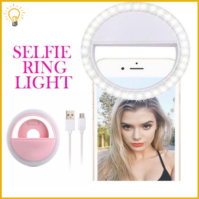 BO Led Selfie Ring Light Portátil Recargable Relleno Flash Luz 3 Ajustes De  36 Cuentas Para Maquillaje De Video | Shopee México