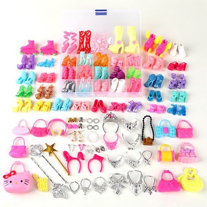 combate Desenmarañar Influyente Barbie muñeca zapatos ropa accesorios pretender juego juguetes conjunto  para niña | Shopee México