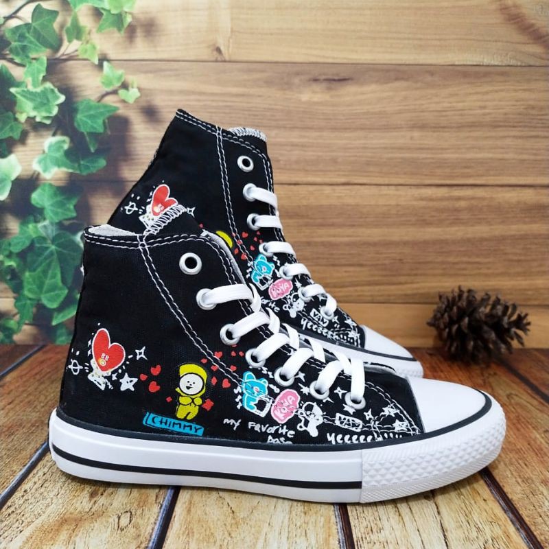Onza Noveno manzana Bts bt21 zapatos Converse para niños y niñas, Color negro, edades de 1 a 10  años | Shopee México