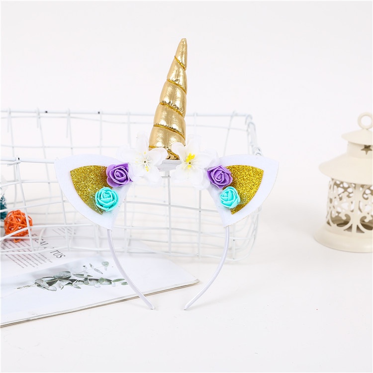 accesorios para el pelo de unicornio JBINNG 6 diademas para bebés y niños con diadema de tarjetas diadema suministros para fiestas 
