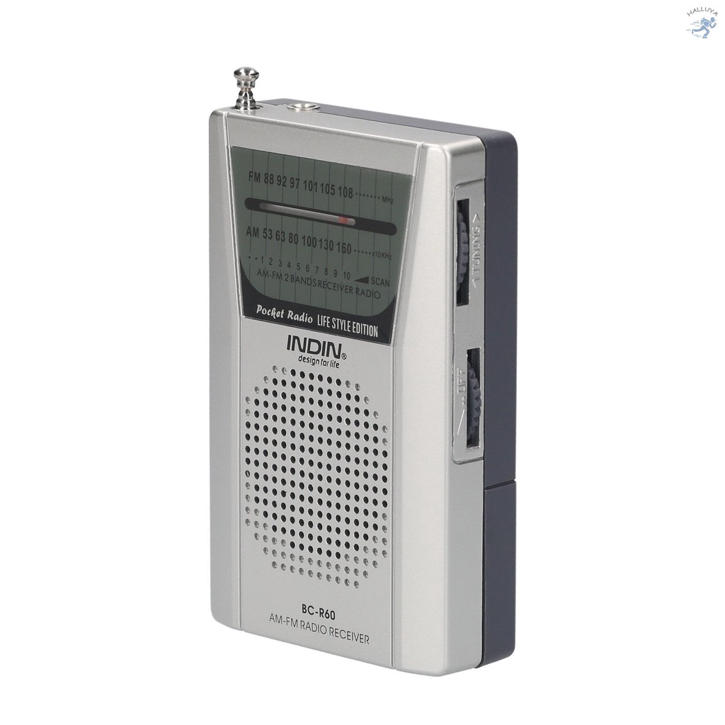 no incluidas plateado Vbestlife Radio portátil mini radio con altavoz integrado reproductor de radio AM FM operado por 2 pilas AA 