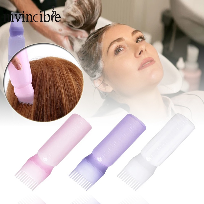 Botellas De Escala Para Colorear Para El Cabello Rellenables Multicolor Con  Peine Aplicador/Botella Sub-Rellenable Para Teñir/Kit De Peinado Para  Hombres Y Mujeres | Shopee México