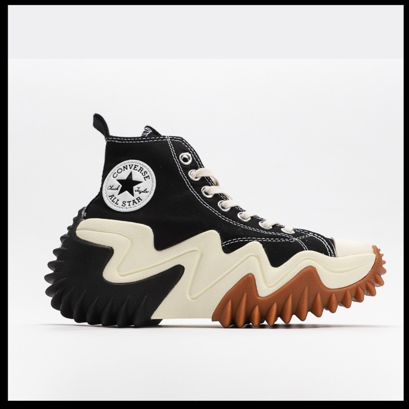 Tenis Transpirables Suaves nuevo converse run star hike hi negro suela gruesa de tubo alto casual zapatos de lona zapatos 164840c | Shopee México