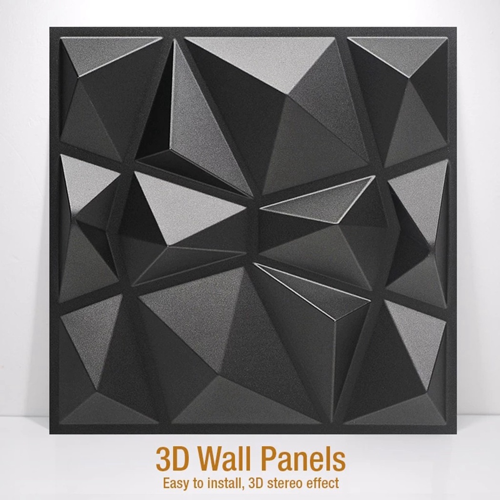 color gris nuevo gris Paneles de pared de plástico PVC con diseño de azulejos 3D decorativos