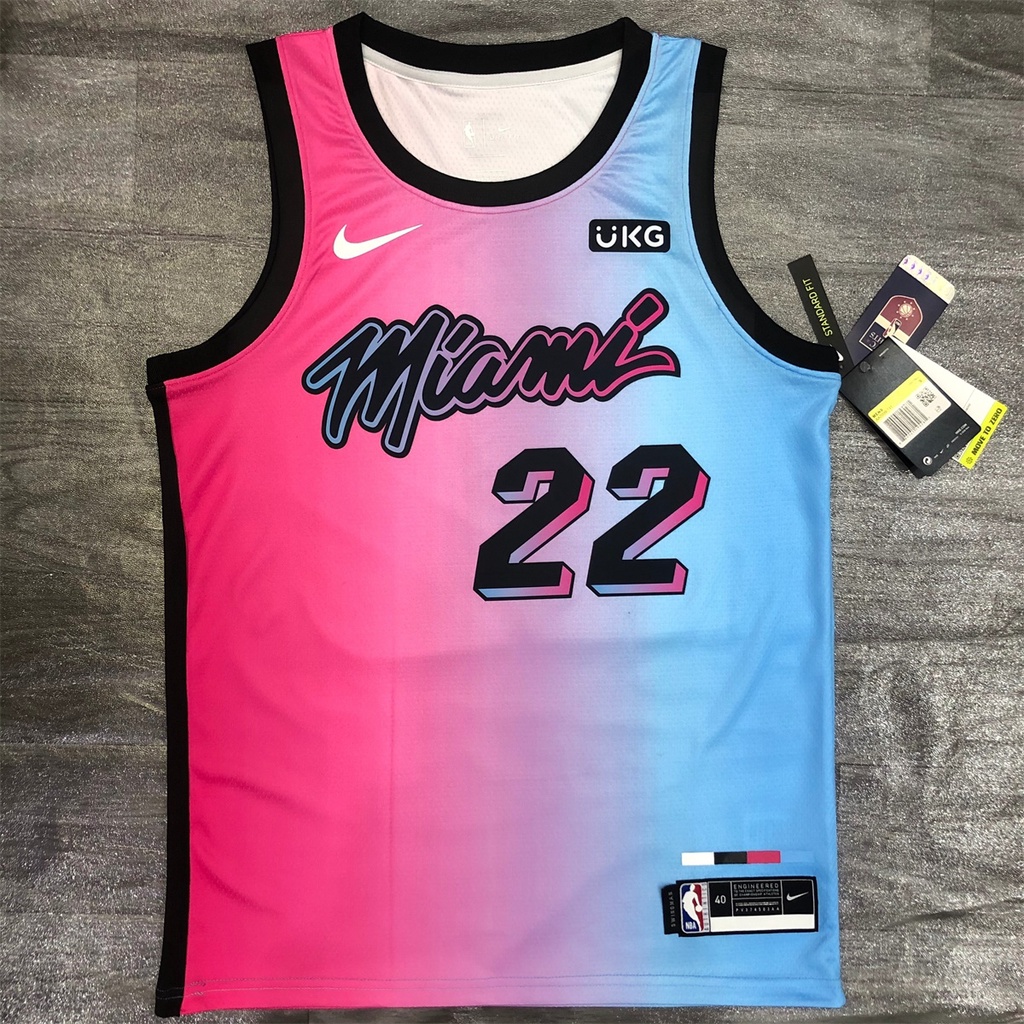 Camisa Miami Heat City Edition Basquete 2021 Nba Butler 22 Shopee ...