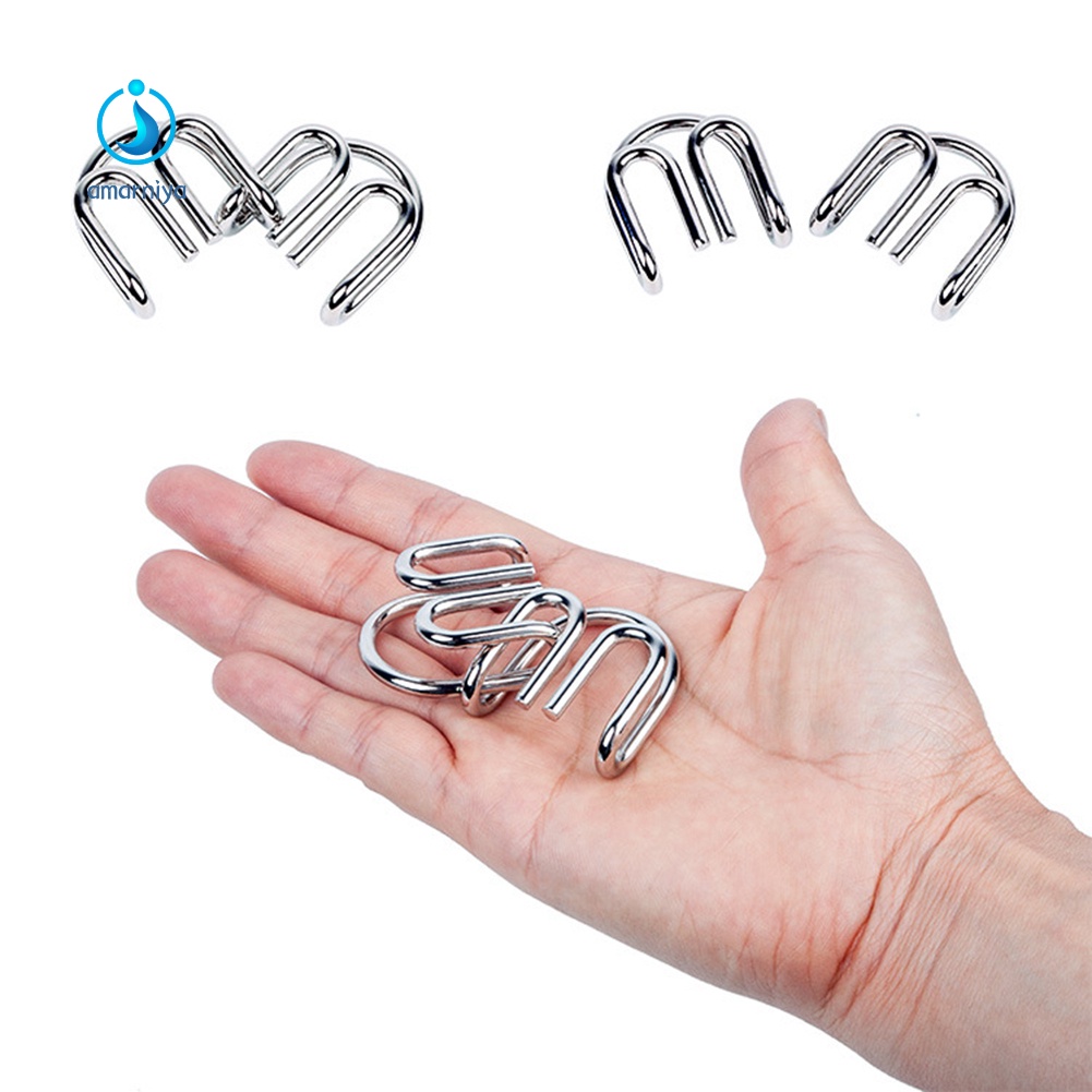 Amar Puzzle Anillo Iq Mind Brain Teaser Ninos Educativo Alivio Del Estres Truco Juego De Juguete Shopee Mexico