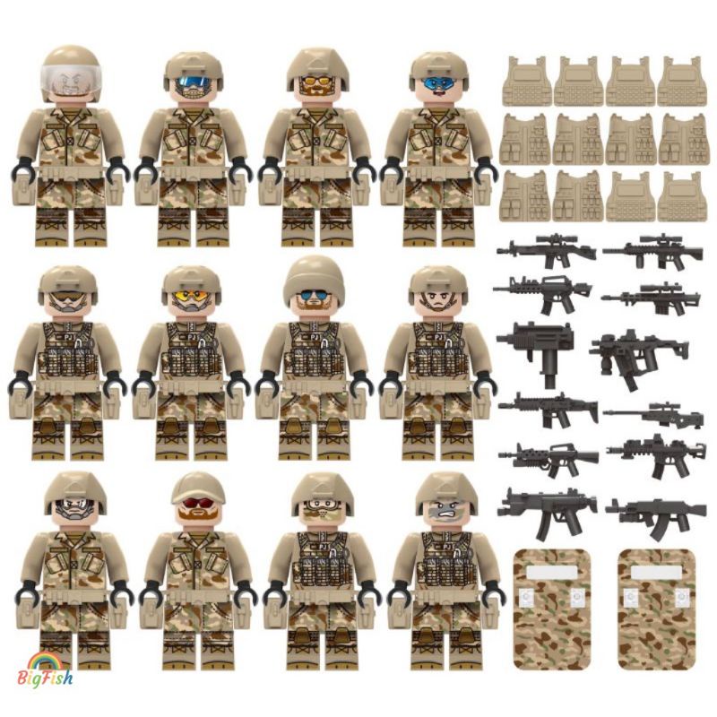 Soldados alemanes paramédico con idealismo 3 figuras cobi/Lego compatible 