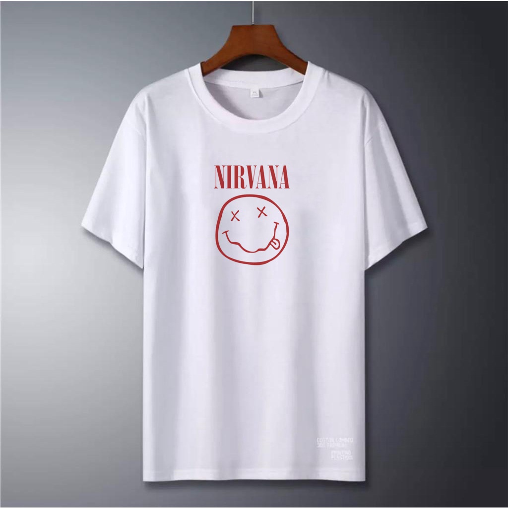 La camiseta con el Logo de NIRVANA roja más reciente | Shopee México