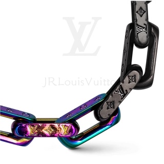 2022 Nuevo Louis Vuitton Plata Lockit X Virgil Abloh Pulsera Negro Titanio