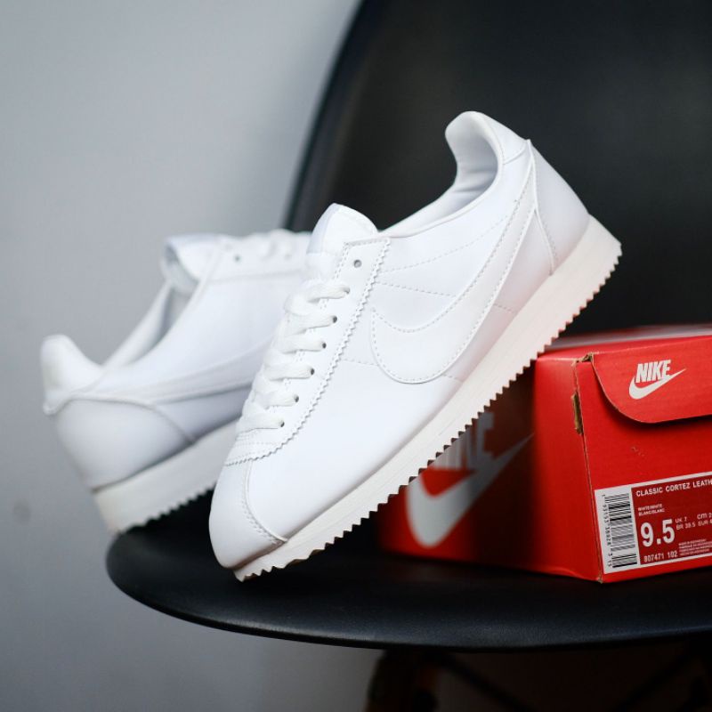 préstamo Sicilia destacar Nike Cortez Classic Original Full White | Shopee México