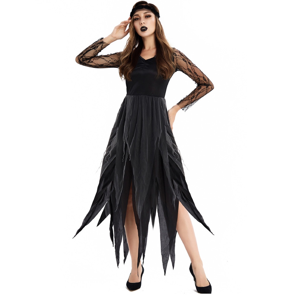 M-xxl Nueva Halloween Vampiro Novia Ropa De Mujer Adulta Grande | Shopee  México