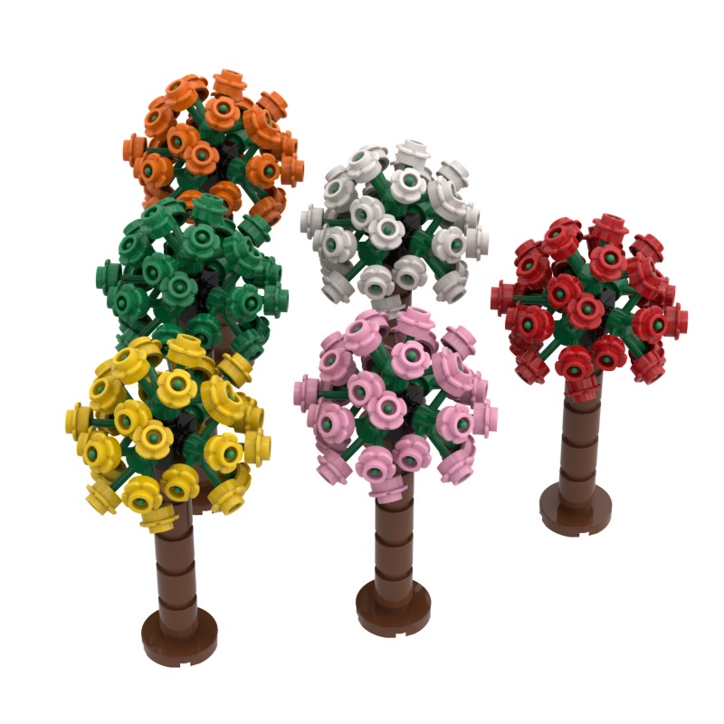 Plantas De Árbol DIY Partes De Pequeñas Partículas Compatibles Bloques De  Construcción Flores Grandes Árboles Escena MOC | Shopee México