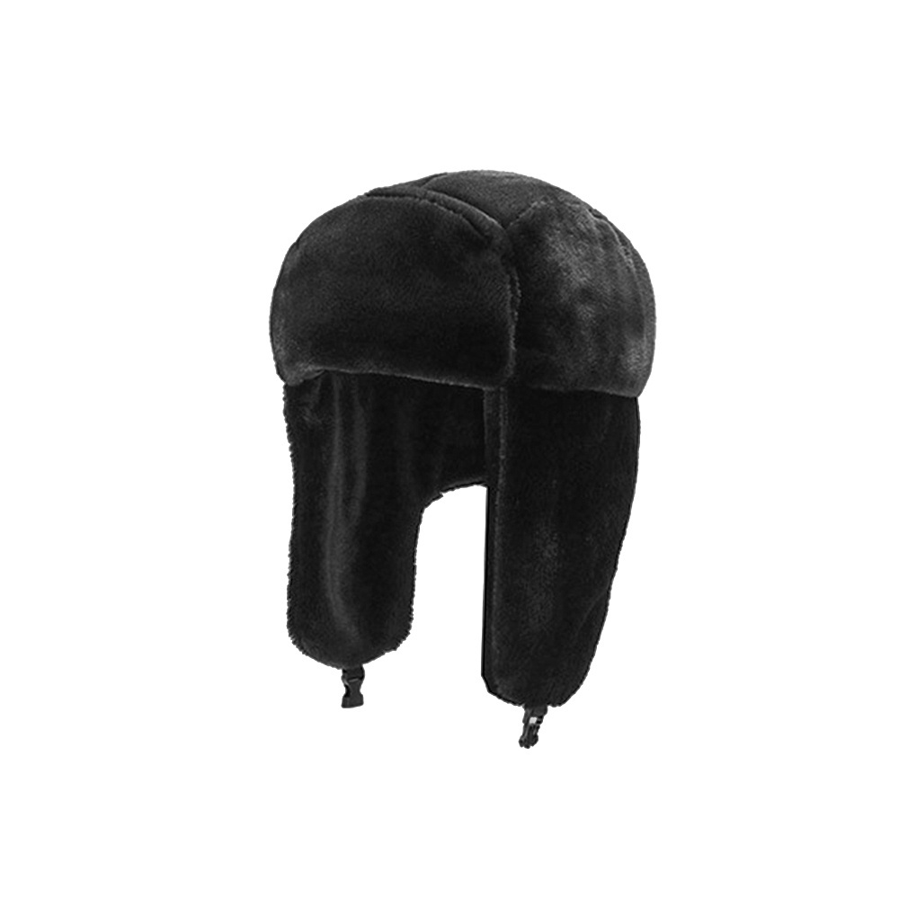 cálida sombrero de bombardero ruso Ushanka AMICE Gorras de nieve para mujer y hombre de felpa gruesa con orejera 