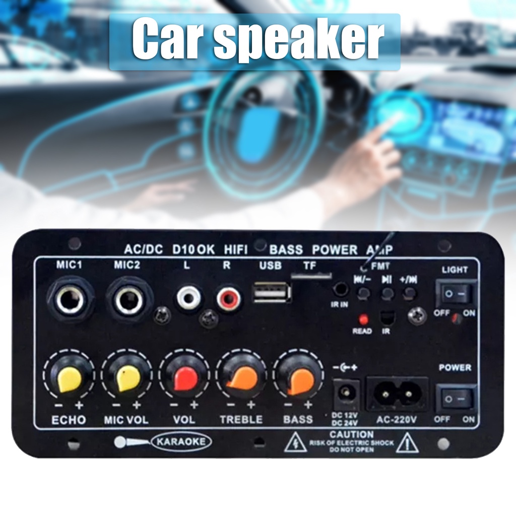 Tablero amplificador de audio TA2024 Tablero amplificador de potencia digital Módulo de sonido estéreo de alta fidelidad AMP para el sistema de audio del coche Bocinas DIY 