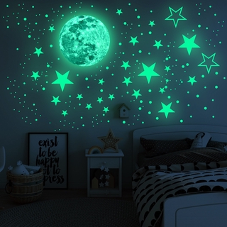 100pc cuarto de niños luces fluorescentes en la oscuridad estrellas pared Pegatina 
