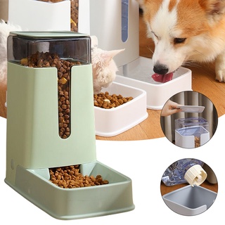 Gazechimp Alimentador Automático para Mascotas Bebedero para Gatos Dispensador de Alimentos para Mascotas Comedero de Comida Rosa Alimentador para Perros y Gatos de 3,5 l Perros 