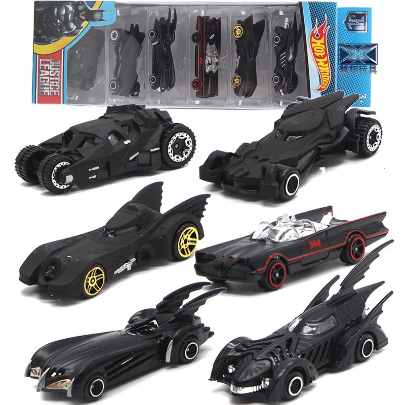 juego de coches hot wheels 6 piezas dc comics batman batmobile diecast cars colección de