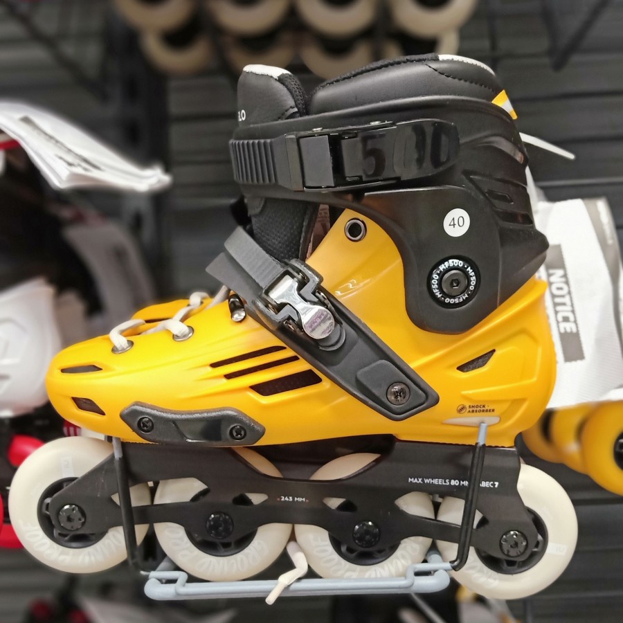 Adulto Freeride Hardboot Patines En Linea Mf500 Patines Amarillos En Linea Patines Patines Patines Oxelo Shopee Mexico