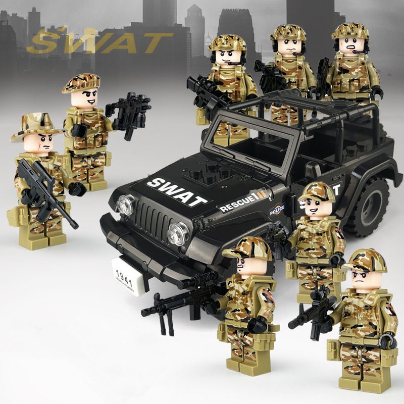 Fuerza Especial Navy Seals Militar Ejército Minifigura conjuntos de bloques de construcción ajuste Lego 