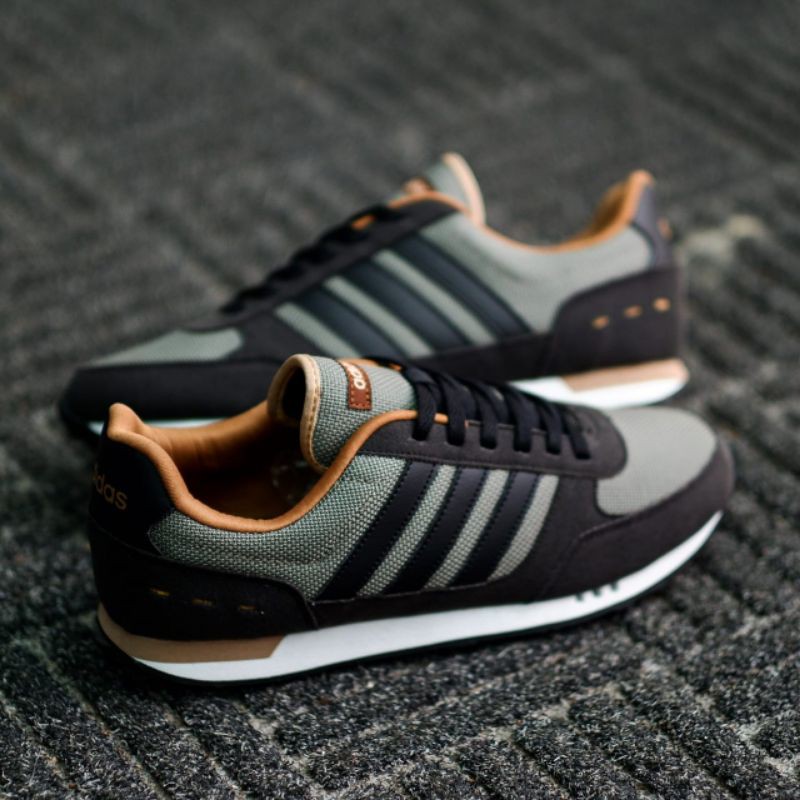 Adidas Neo City Racer verde zapatillas de deporte de los hombres zapatos | Shopee México