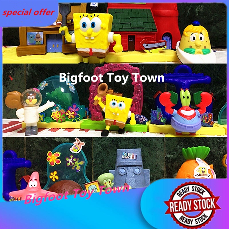 2022 McDonald's Bob Esponja Figuras De Acción Patrick , Calamardo . El