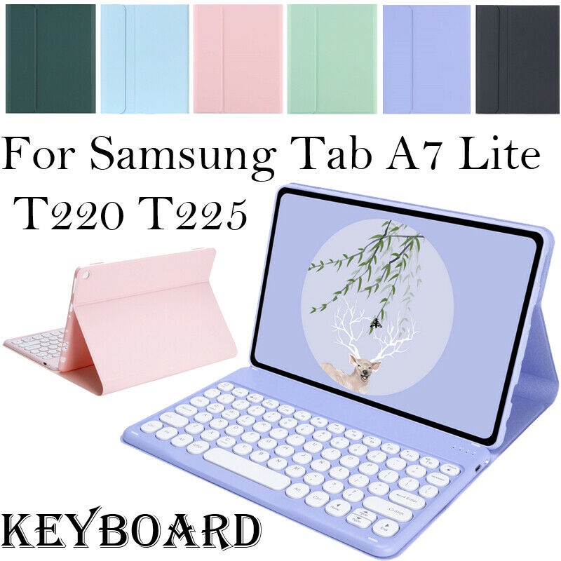 Funda Para Samsung Galaxy Tab A7 Lite SM-T220 T225 8.7 « Tableta Bluetooth Teclado Inalámbrico